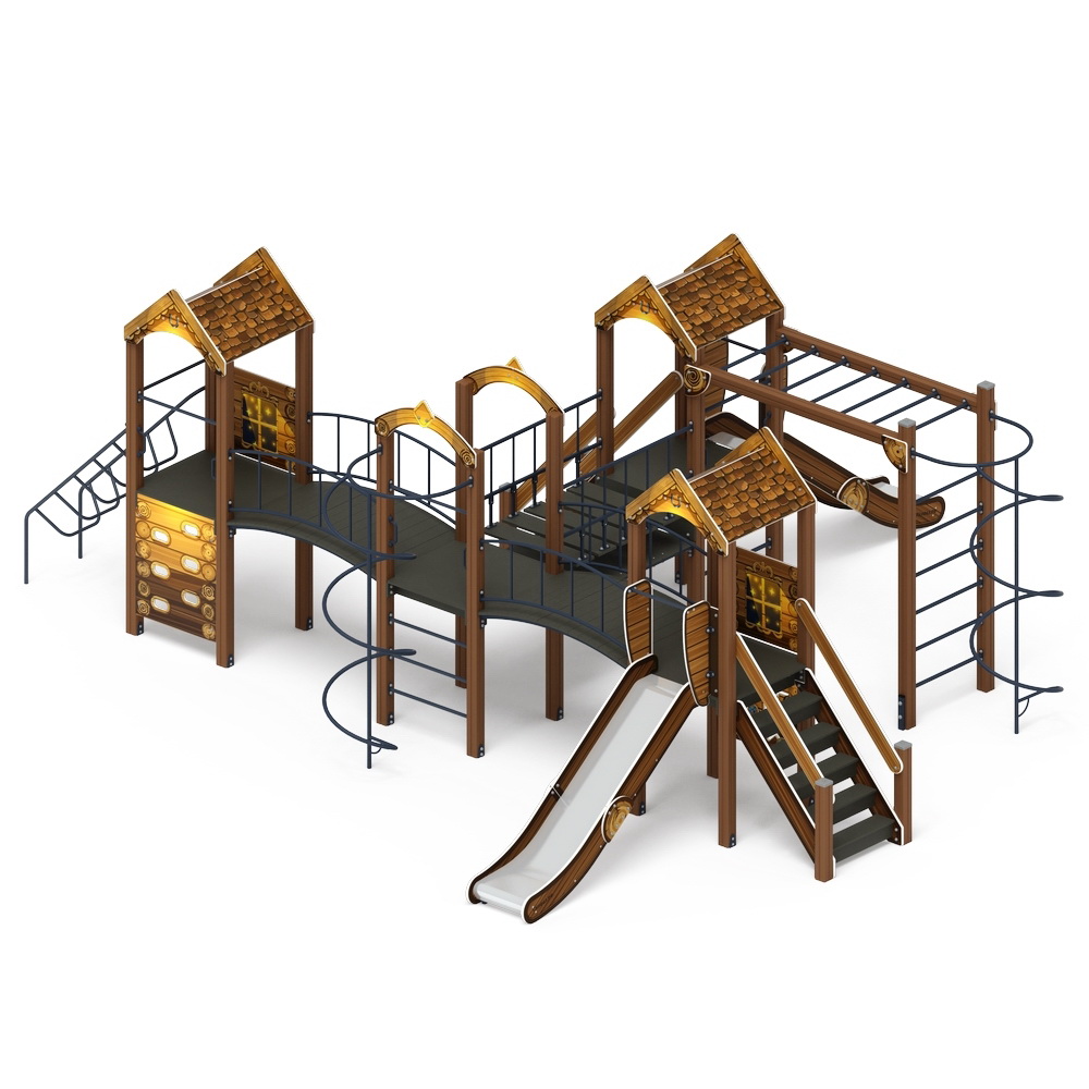 ДВОРИК ДЕТСТВА (Эко) детский игровой комплекс ДИК 2.01.4.02-02 (Н=1200)