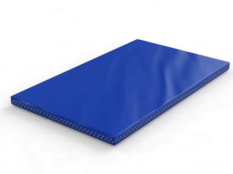 Мат гимнастический на шнуровке 2х1,25х0,1 м