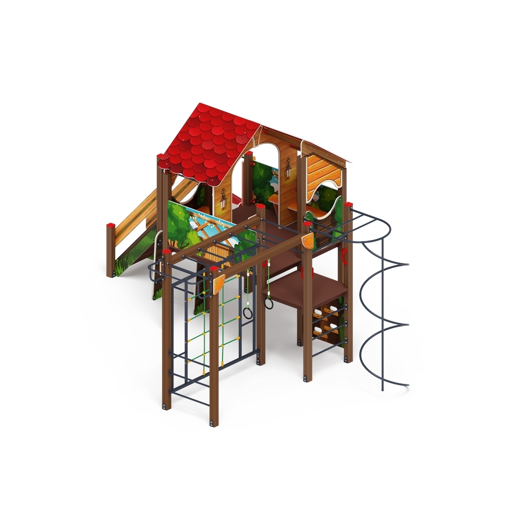 ТЕРЕМОК детский игровой комплекс ДИК 2.07.02-01 (H=1200)