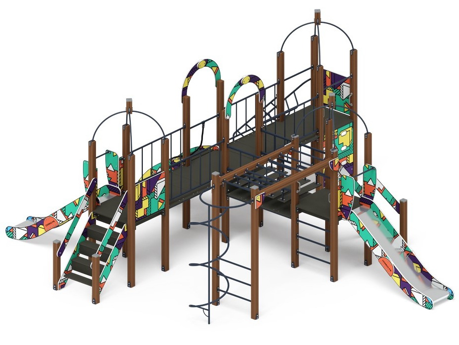 НАВИНА (Геометрия) детский игровой комплекс ДИК 2.09.07-02 (H=1200)