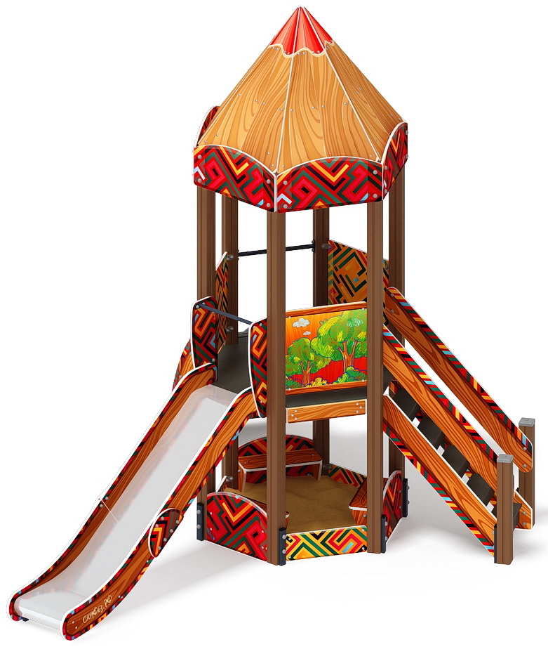 КАРАНДАШИ детский игровой комплекс ДИК 2.26.01-01.С (H=1200)