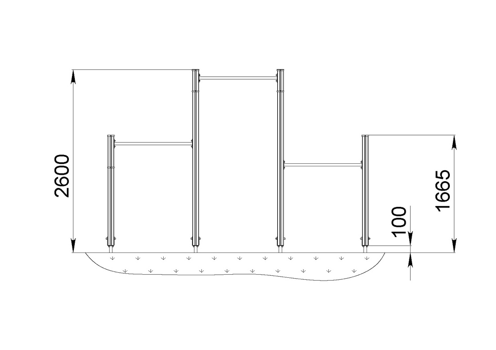 Уличный спортивный комплекс START LINE Fitness № 5
