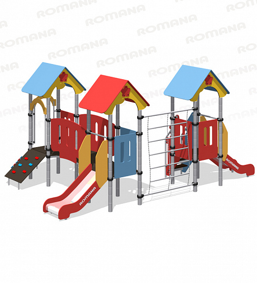 Детская площадка «Romana 104.12.00» красно-голубой