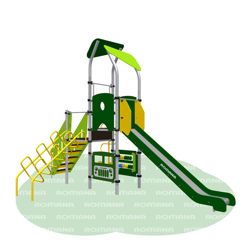 Игровой комплекс «Romana 101.03.01» зелёно/жёлтый