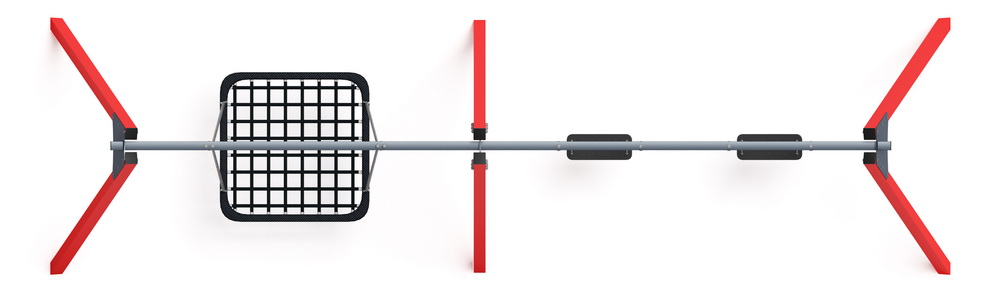 Качели М3 тройные ИО 13.М.06.03.03.01-01 (красные)