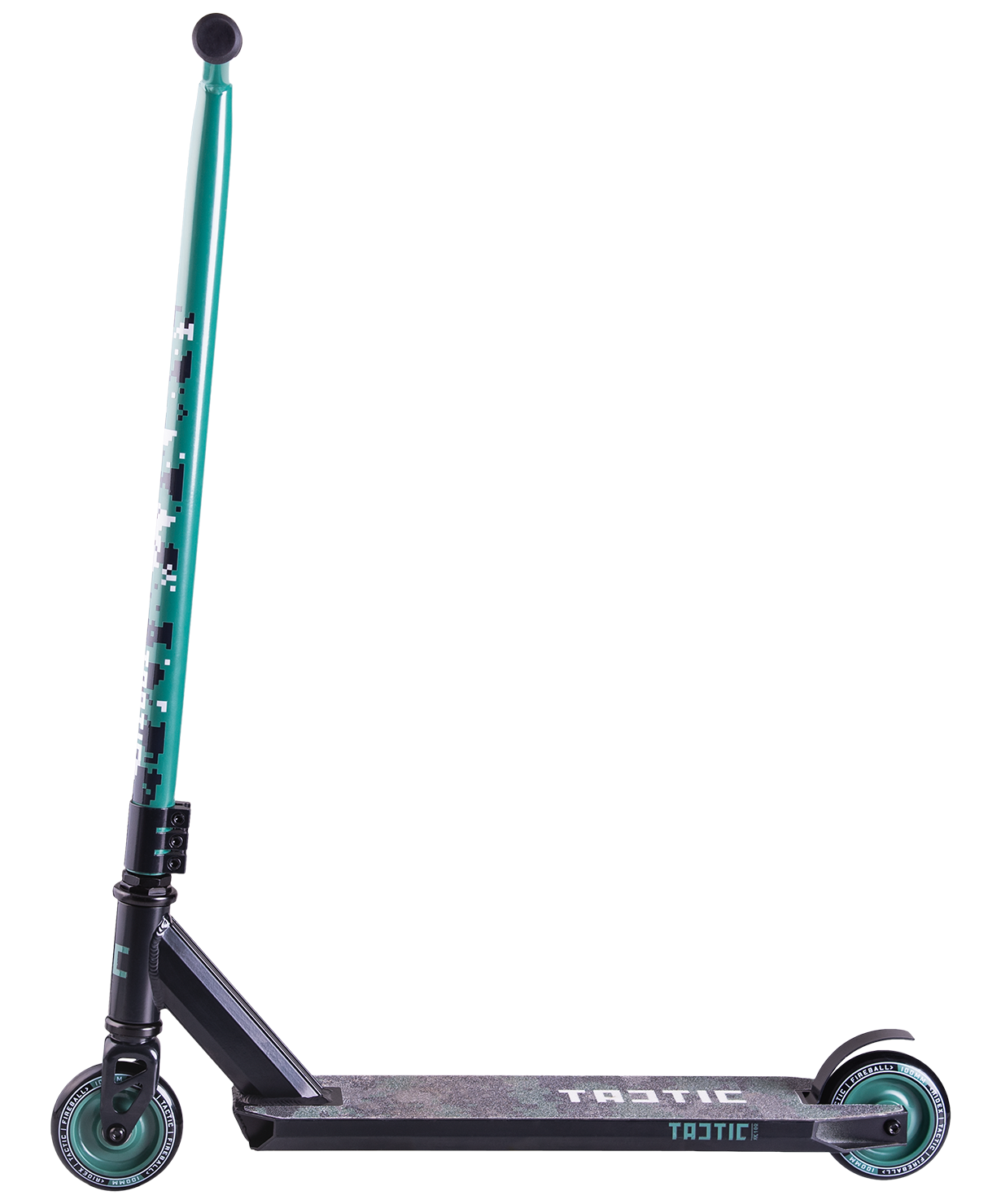 Самокат трюковый Tactic green 100 мм