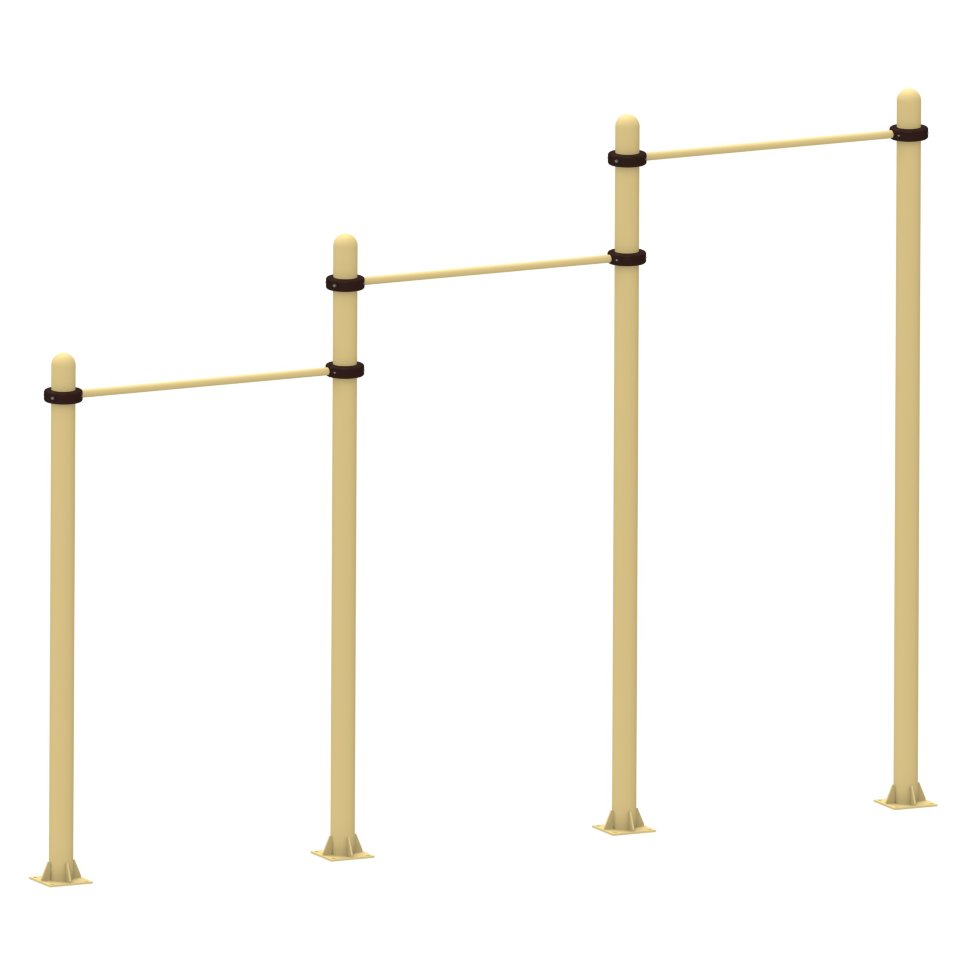 Трехуровневый прямой турник AIR-GYM YSK23