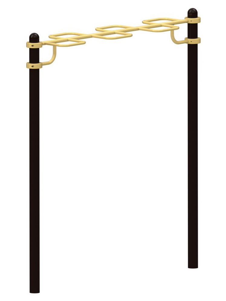 Спортивный уличный рукоход-змейка YSK14