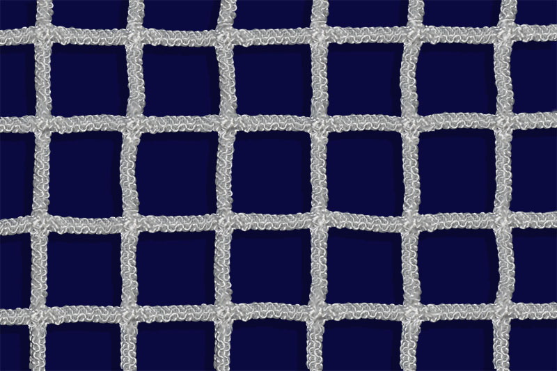 Сетка для хоккейных ворот, нить D=5 мм (хоккей с мячом) (17.210)