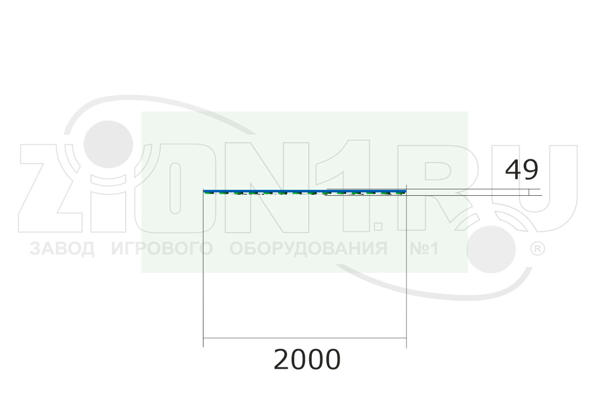 Ограждение детской площадки ZION Море (ОГД003)