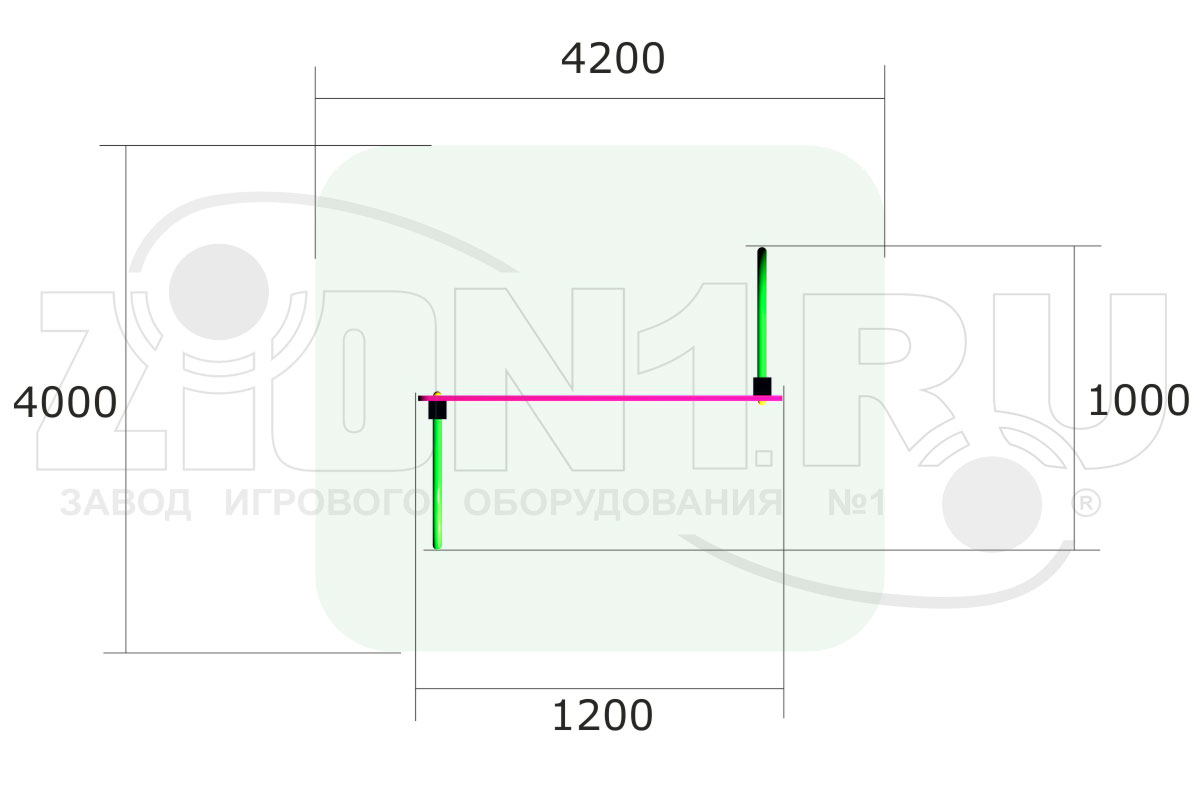 Стенка ZION для перелезания М3 (ЭЛ044)