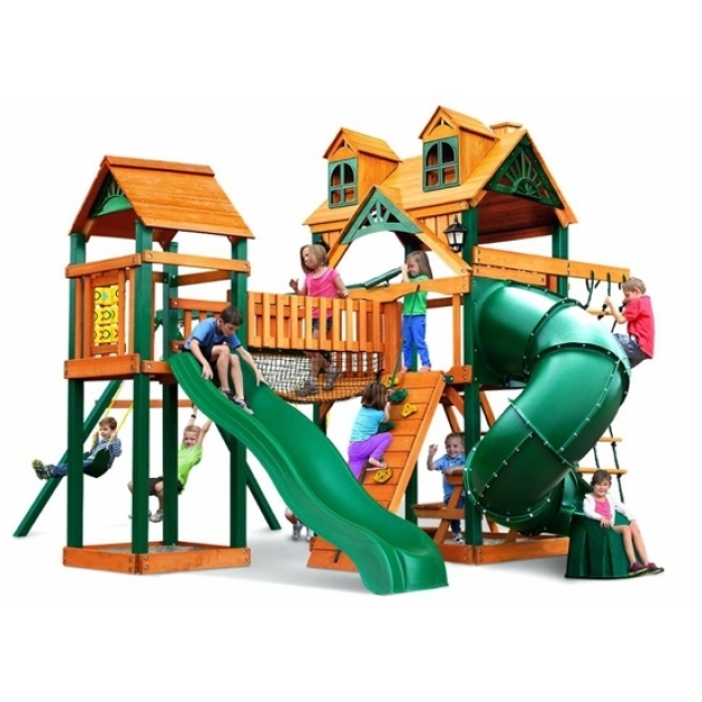 Детская деревянная игровая площадка АЛЬПИНИСТ 2 РИВЬЕРА