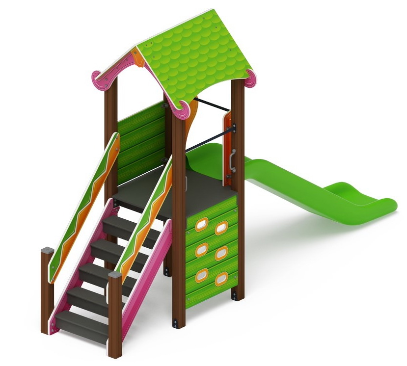 ЛУКОМОРЬЕ детский игровой комплекс ДИК 2.25.01-01 (H=1200)