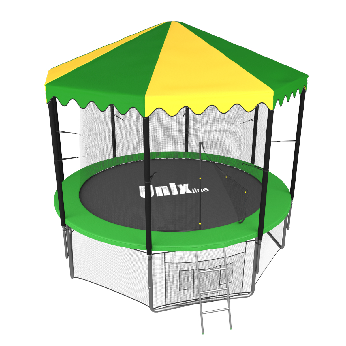 Батут UNIX line 10 ft inside с крышей