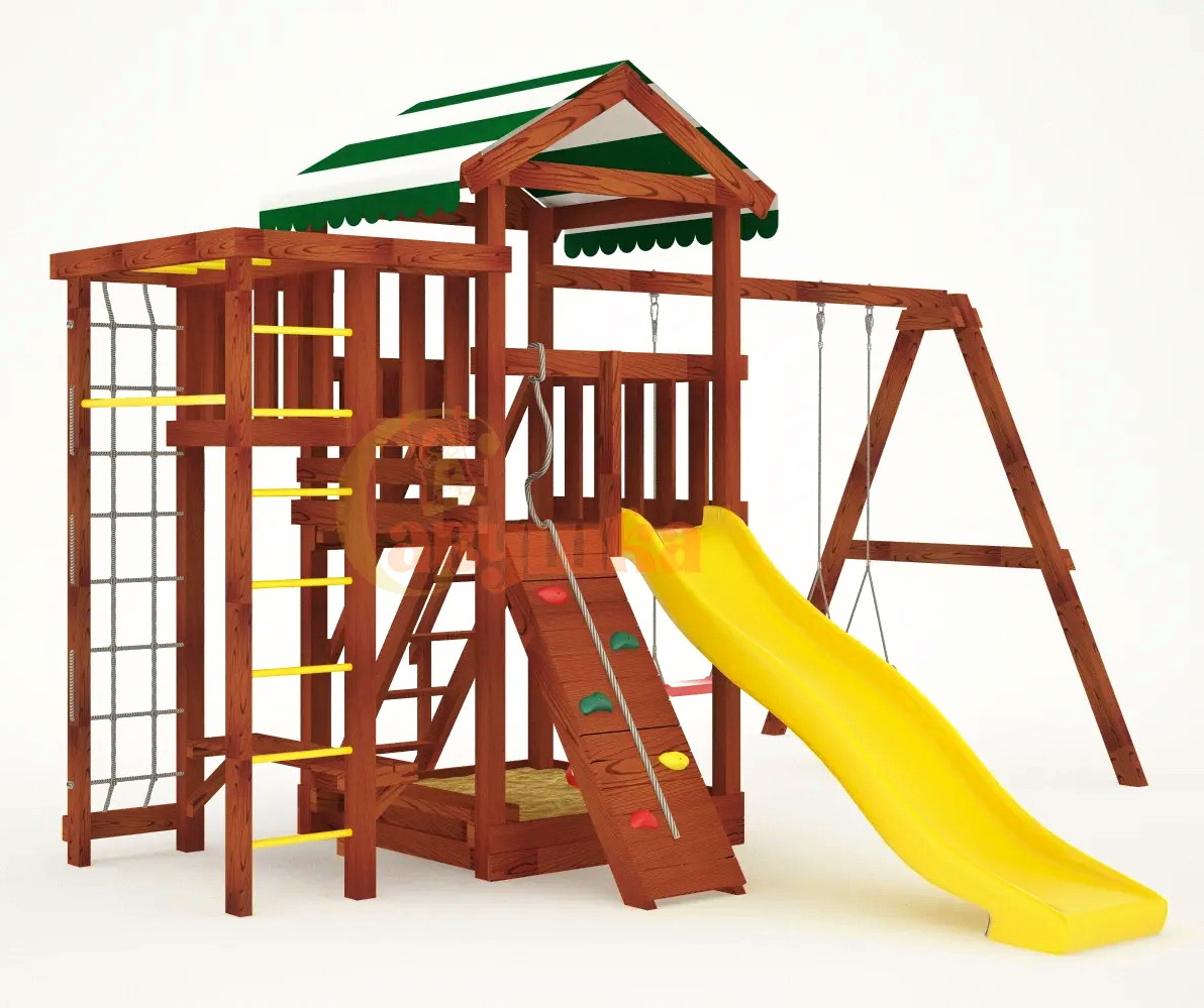 Детская площадка Савушка Мастер 3 (Махагон)