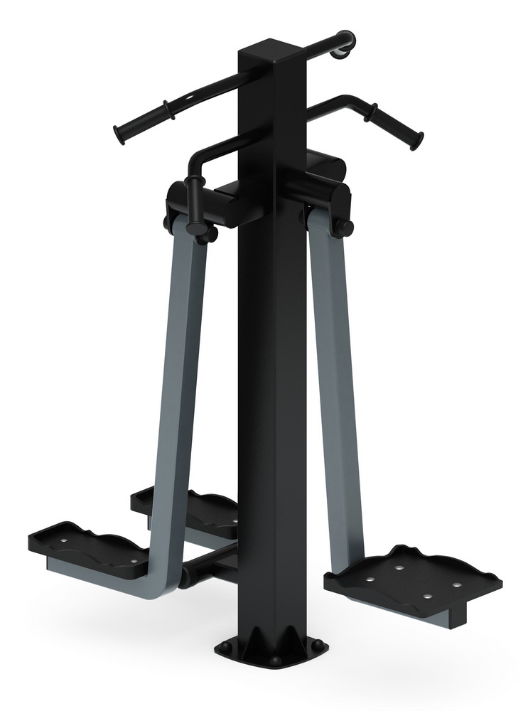 Тренажер уличный ХИПС + МАЯТНИК (серый) СТ 024-13.П