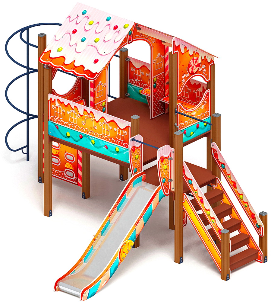 ТЕРЕМОК детский игровой комплекс ДИК 2.07.01-02 (H=1200)