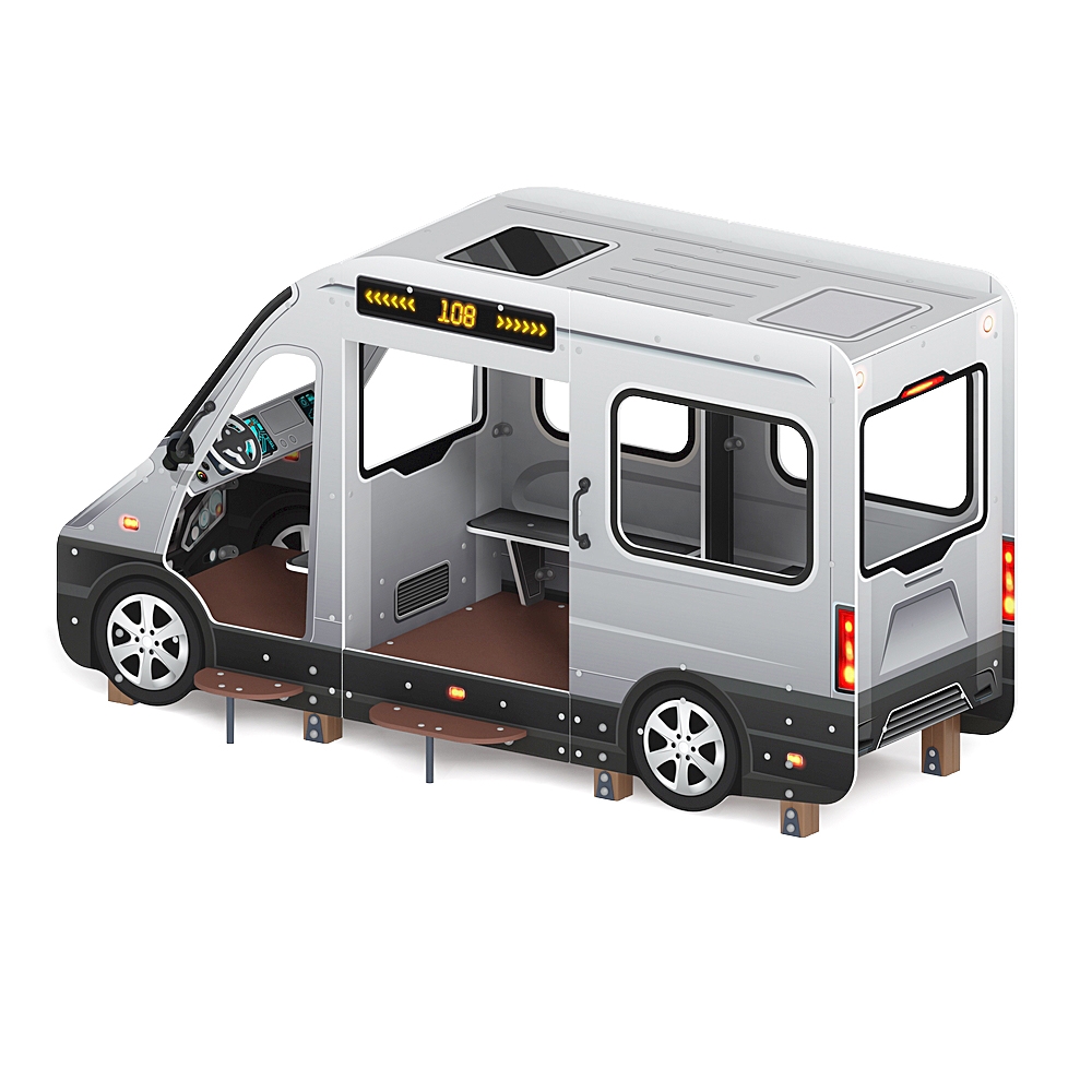 Беседка АВТОБУС для детской площадки МФ 10.03.13-02