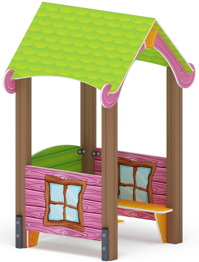 Домик ЛУКОМОРЬЕ малый 1 для детской площадки МФ 10.25.01-01