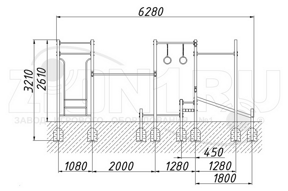 Спортивный комплекс ZION СГК-10 (КС014)