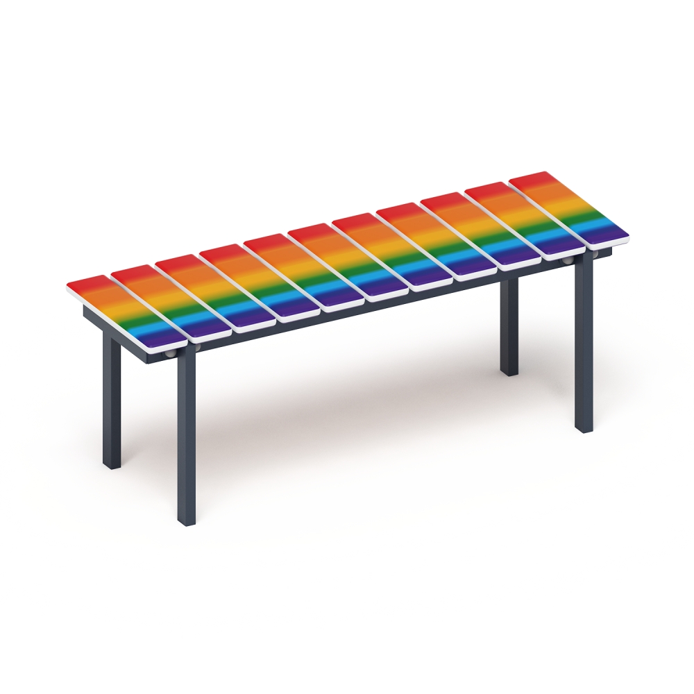 Скамья (принт радуга) МФ 42.01.14