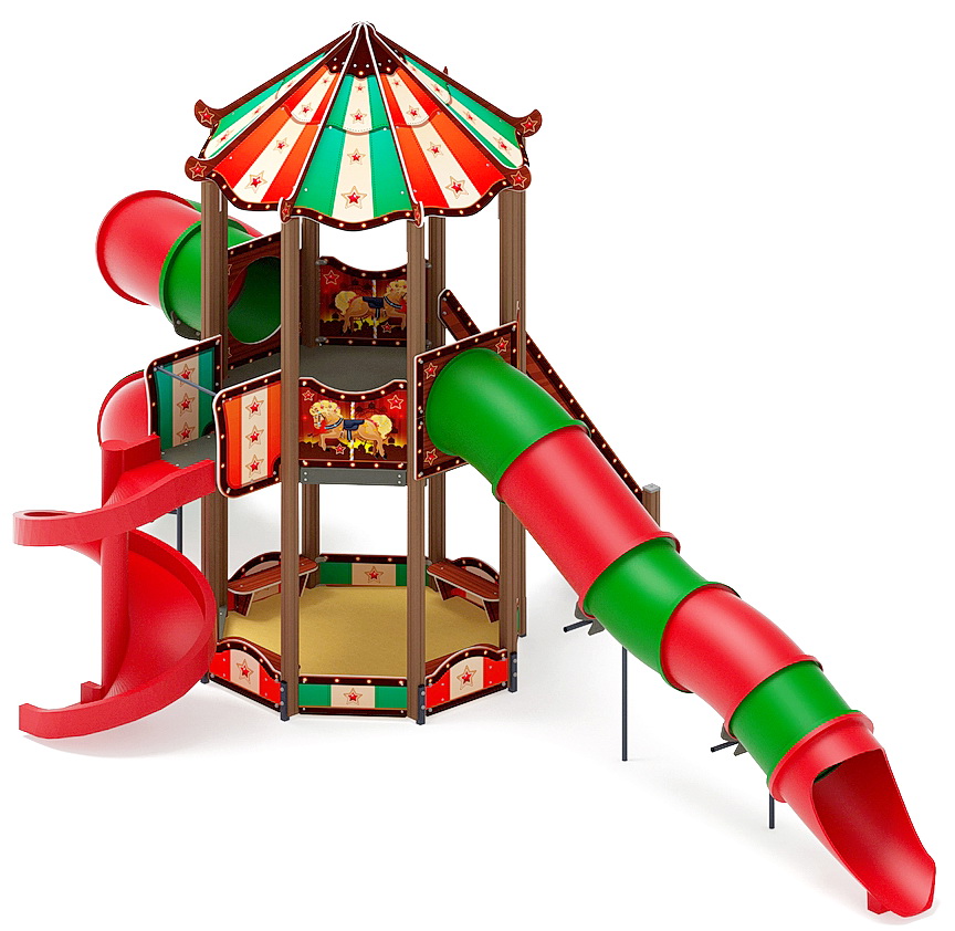 КАРНАВАЛ детский игровой комплекс ДИК 2.22.01-01 (H=2000)