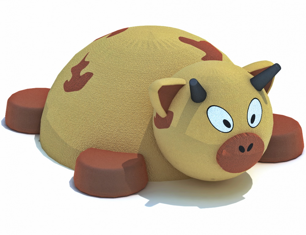 Резиновая 3D-фигура ZION Коровка (для парков и детских площадок)