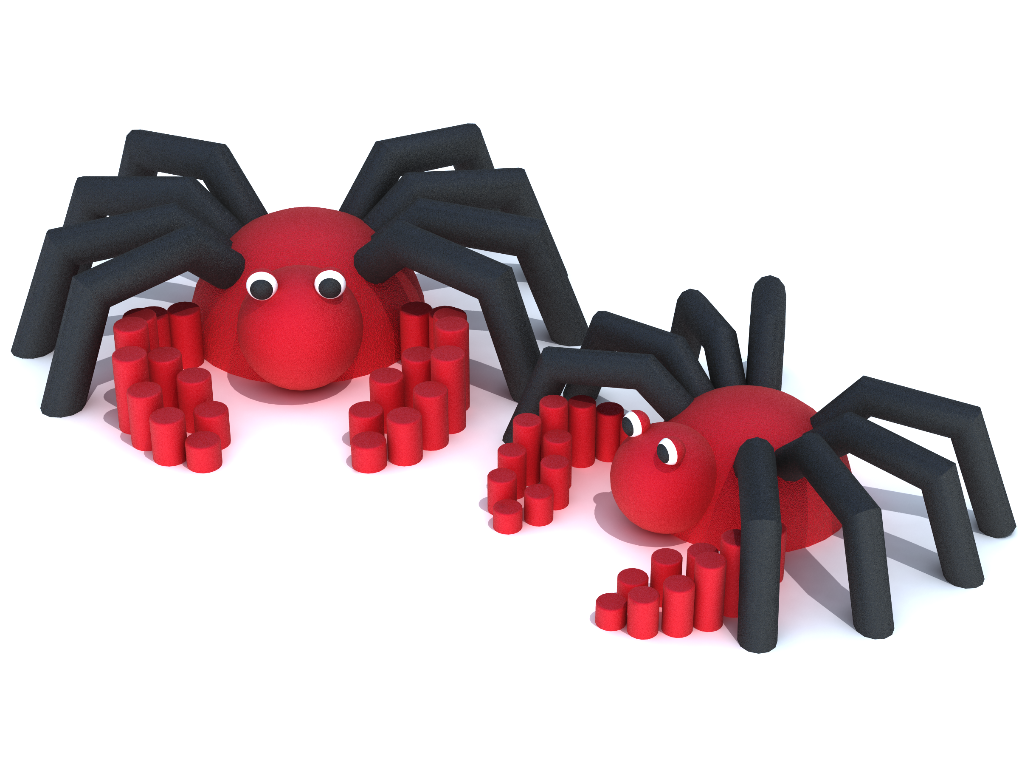 Резиновая 3D-фигура ZION Крабик (для парков и детских площадок)