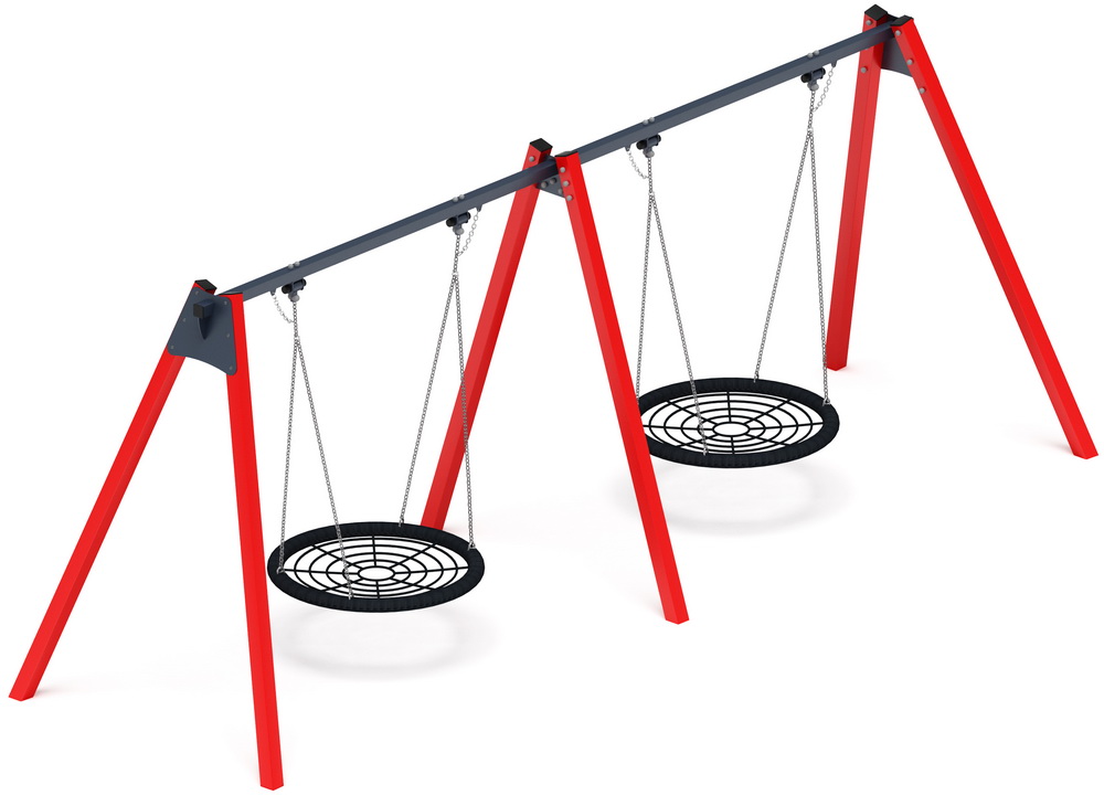 Качели-гнездо М2 двойные ИО 12.М.05.05.01-01 (красные)
