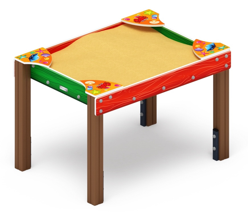 Песочница СОЛНЫШКО ЗАБОТА (Ракушки) ДОВ 50.01.02-02 (Н-1000)