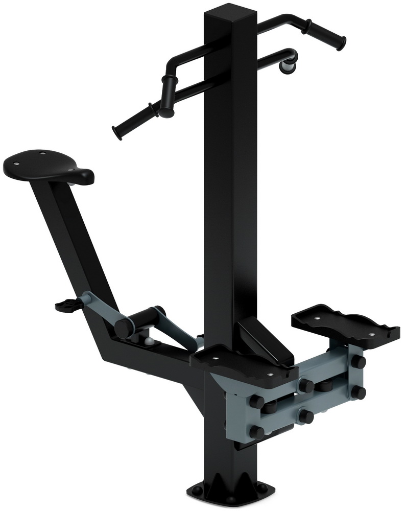 Тренажер уличный СТЕП+ВЕЛО (серый) СТ 018-13