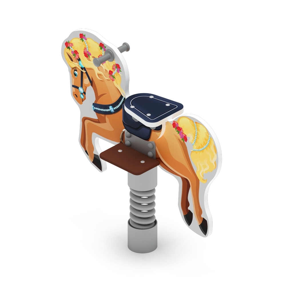 ЛОШАДКА 4 качалка на пружине ИО 22.01.13-02