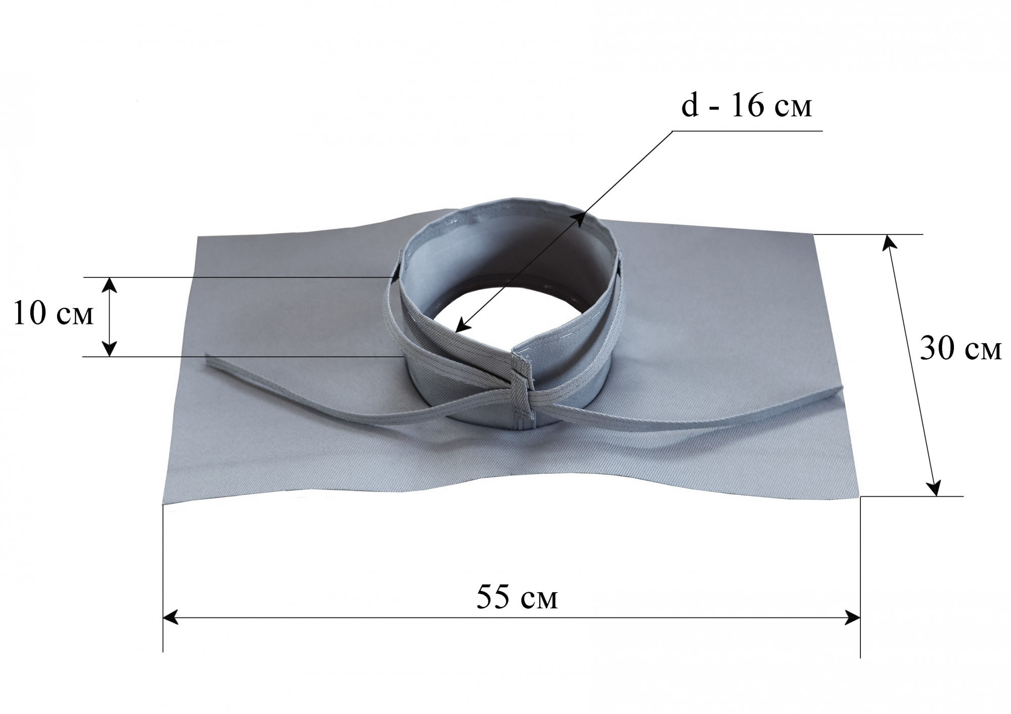 Клапан огнеупорный ЛОТОС (кремнезем 1000°С) для туристической палатки