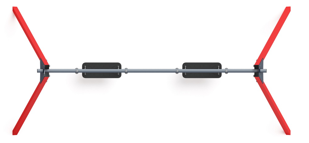 Качели М2 металл ИО 12.М.03.03.03-01 (красный)