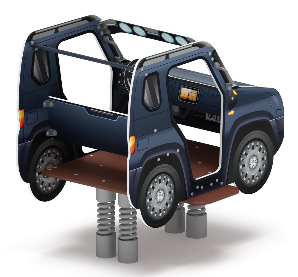 ДЖИП МЕТАЛЛИК качалка на пружине ИО 23.03.05-13