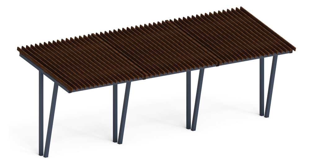 Пергола Тент (наклонная) МФ 77.03.03-01 /без поликарбоната/