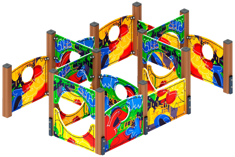 Лабиринт КУБИК 3 (Граффити) игровая форма МФ 20.01.03-10