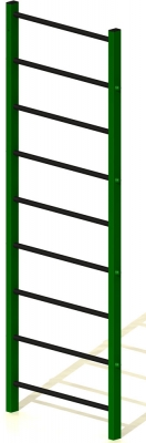 Профессиональная шведская стенка Kampfer KSW professional Outdoor (синий/красный)