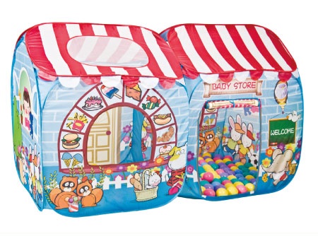 Игровой домик "Магазин" + 100 шариков CBH-15