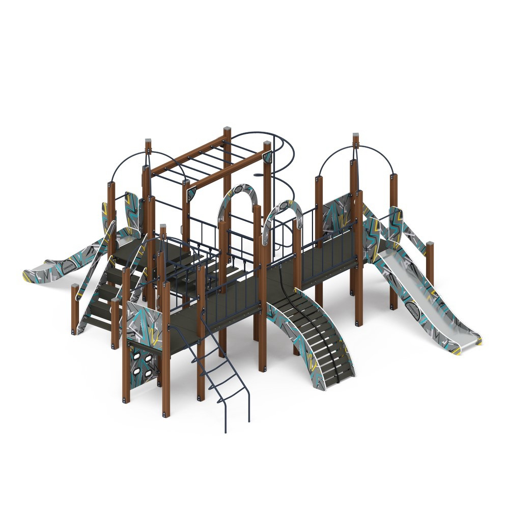 НАВИНА (Техно-голубой) детский игровой комплекс ДИК 2.09.07-01 (Н=1200)