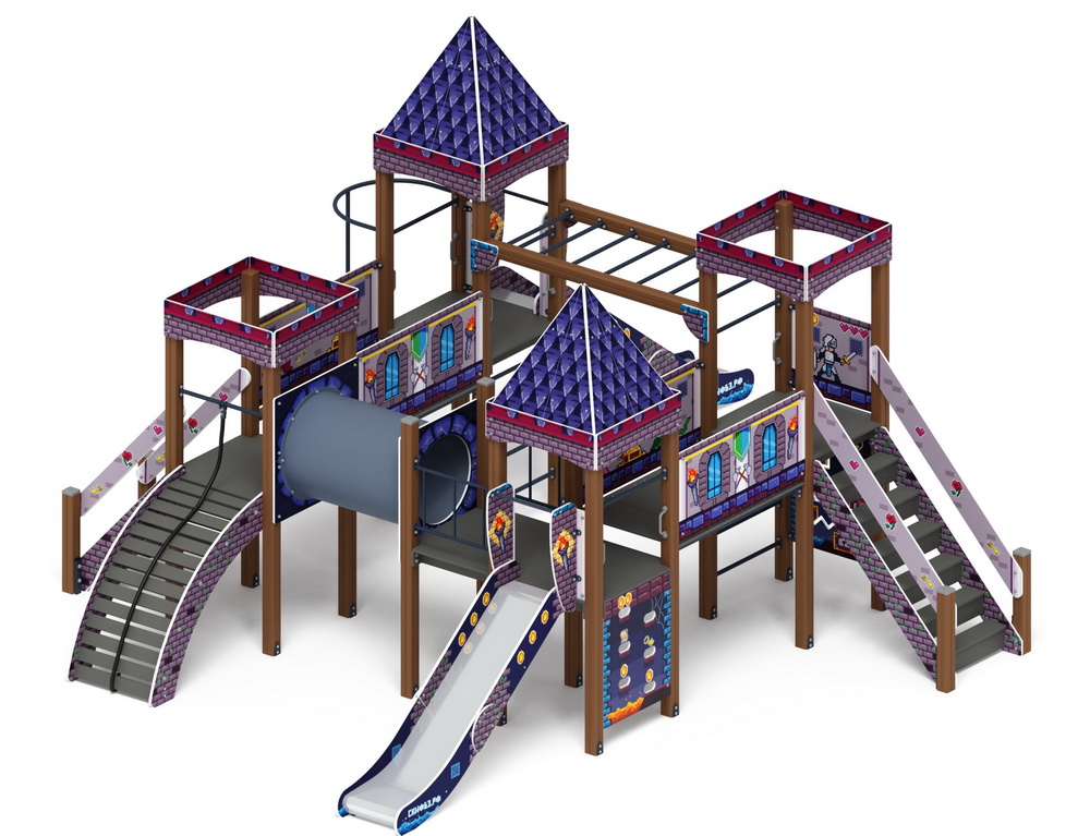 ЗАМОК детский игровой комплекс ДИК 2.18.02-13 (H=1200, H=1500)