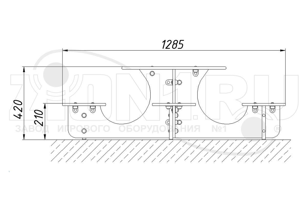 Столик детский ZION Крестик (СП054)