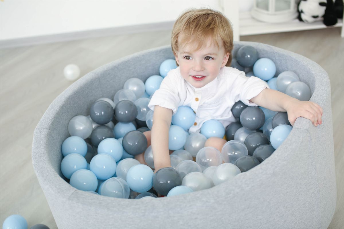 Сухой бассейн AIRPOOL Romana ДМФ-МК-02.53.01 (серый с серыми шариками, 150 шт.)