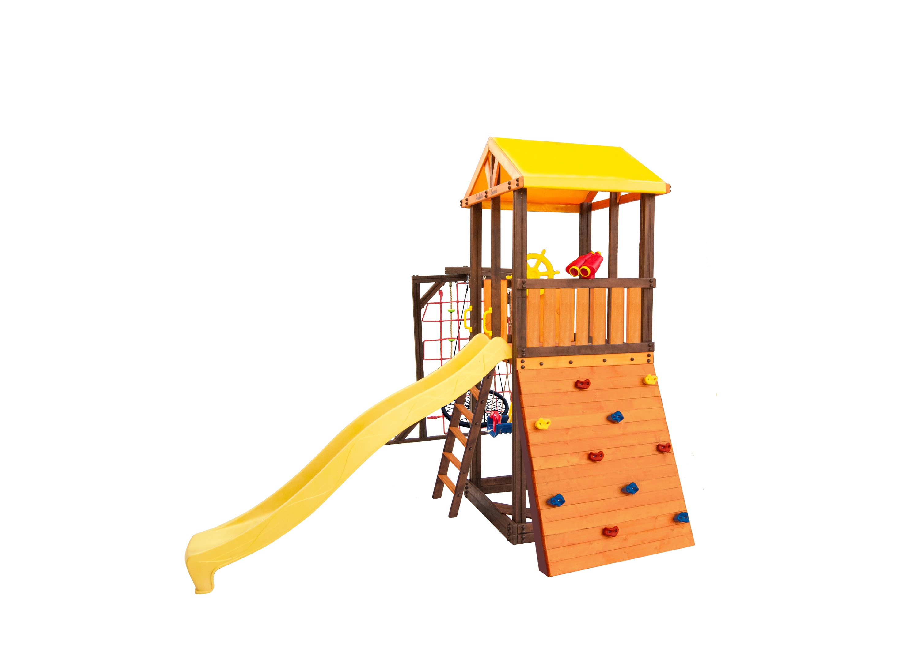 Игровой комплекс Perfetto sport «Pitigliano-11» + качели «Паутина»