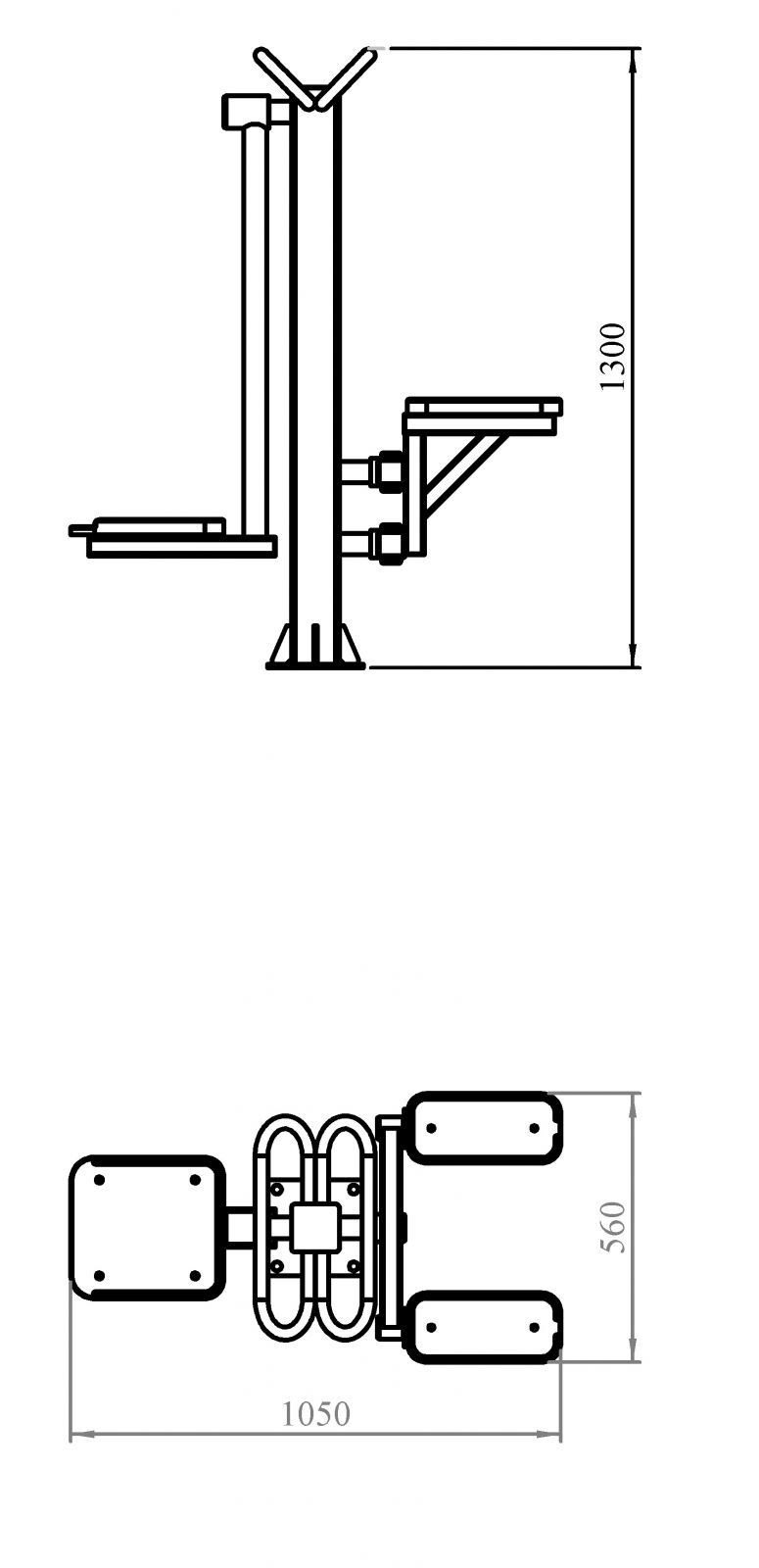 Тренажер для улицы Маятник + степпер Air Gym YT89