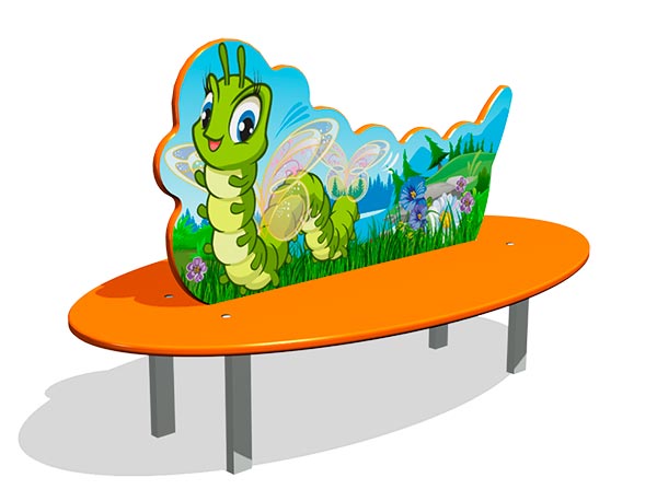 Скамейка детская ZION Гусеница (СП066)