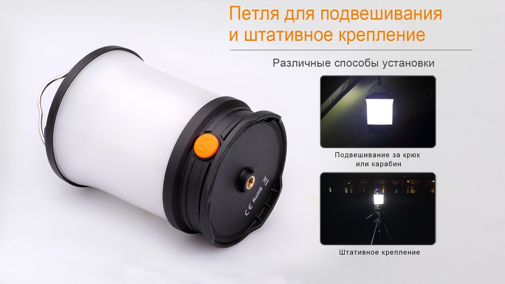 Фонарь Fenix CL30R, серый