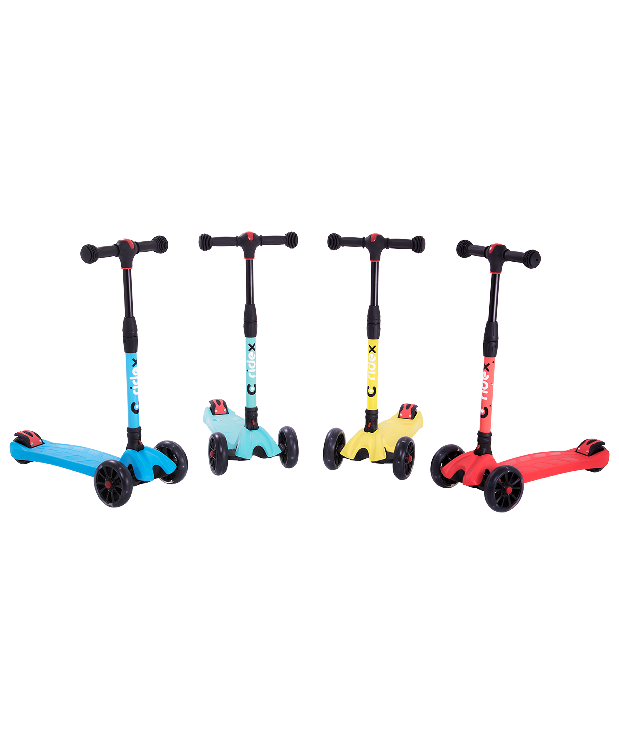 Самокат 3-колесный Stark 3D, 135/90 мм, желтый