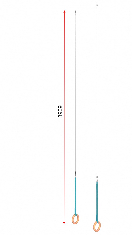 Кольца гимнастические d=210 мм с тросом (04.402.2 и 04.402.1)