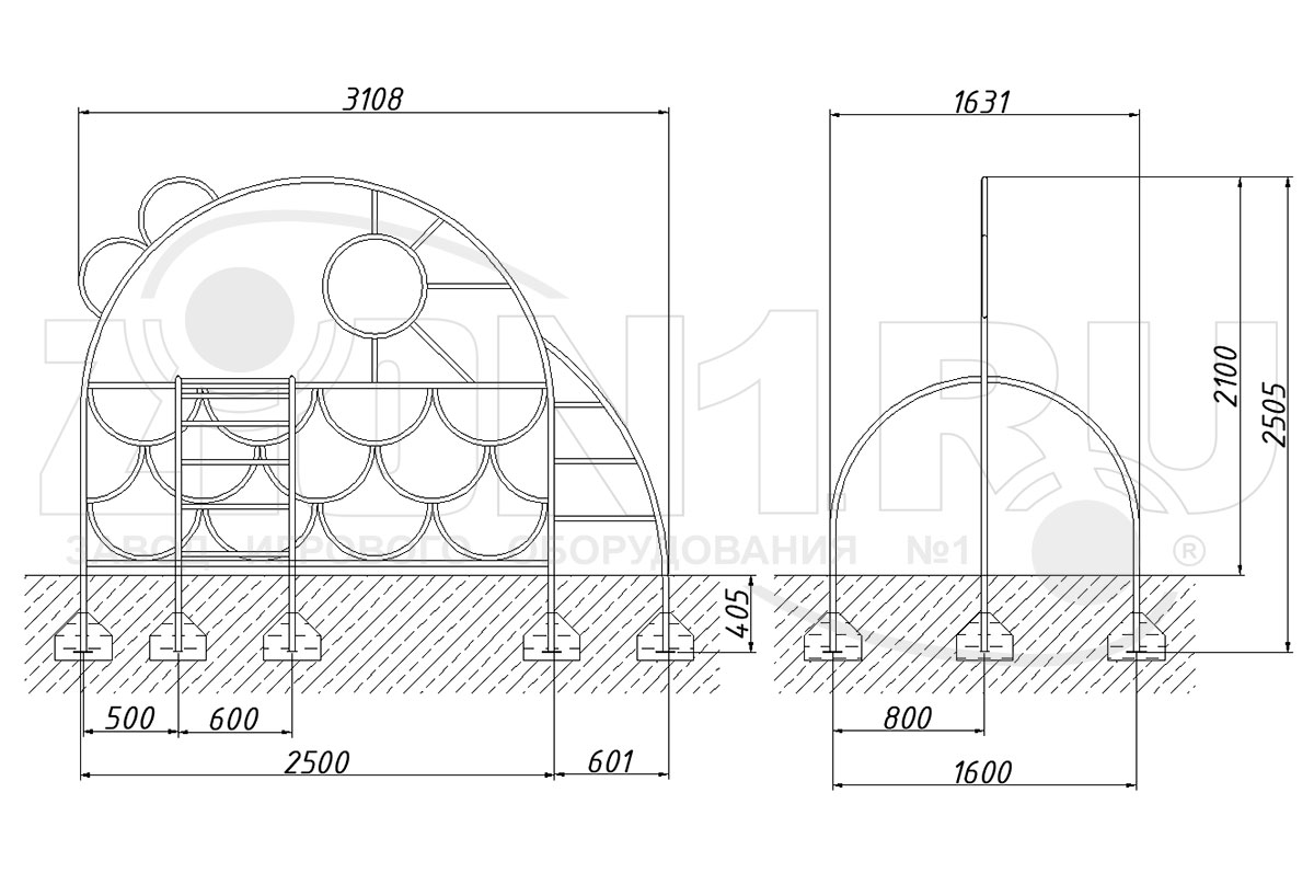 Лаз ZION Рыбка (ЭЛ045)